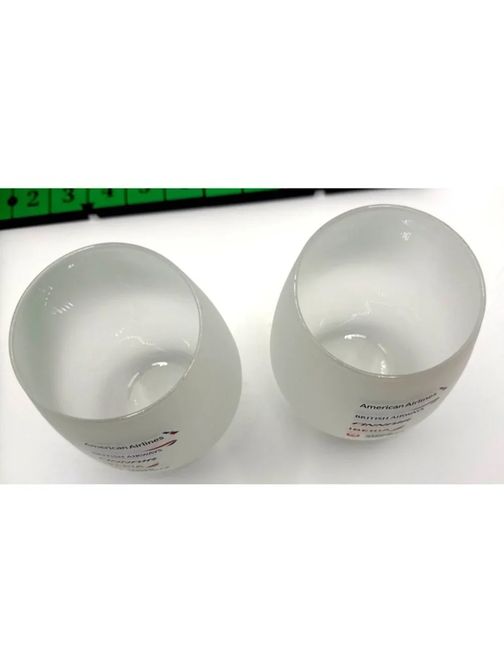 Stemless wine tumblers featuring logos oneworld alliance airlines New in box